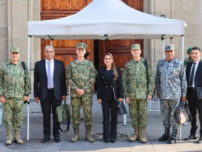 Gobernadora de Guerrero en la mesa de seguridad.